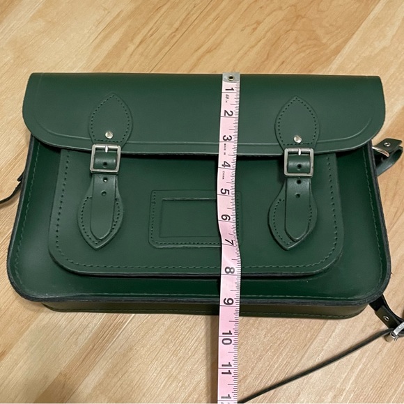 Cambridge Satchel Company 13” Satchel Forest Green Leather - Picture 8 of 10